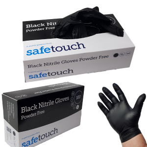 Black nitrile gloves for non sterile use Medical Class 1