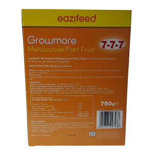 Growmore Multipurpose Plant Food for use all around the garden to promote strong, healthy plants and vegetables.