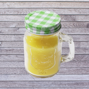 Set Of 4 Citronella Scented Candle In Reto Style Drinking Jar