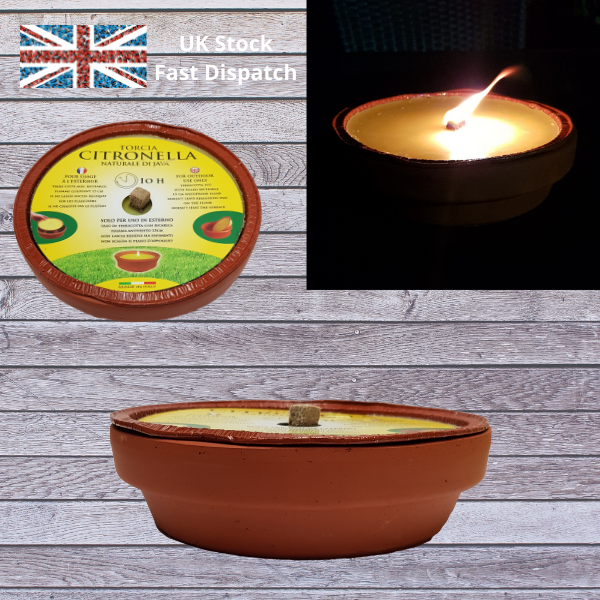 Help keep Bugs Away With This Fabulous Citronella Candle In Terracotta Pot
