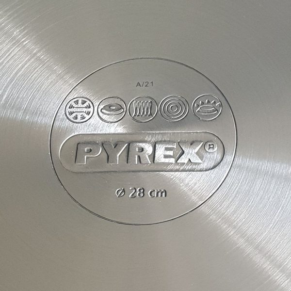 Pyrex Master 28cm Stainless Steel Wok
