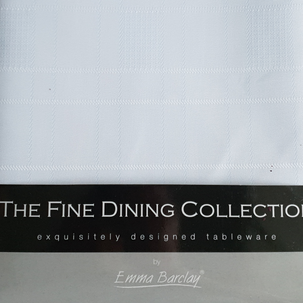 Quality tablecloth for fine dining and special occasions.